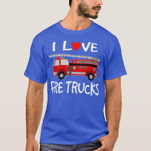 Kinder in Liebe Feuerwehrfahrzeuge Niedlich Kinder T-Shirt
