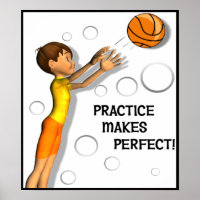 Kinder Inspiration Basketball Poster