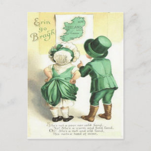 Kinder Irische Karte Erin Go Bragh