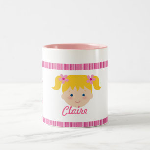 Kinder ist ein Geschenk vom Gott - blaue Augen - Zweifarbige Tasse