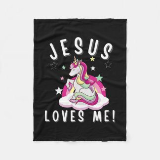 Kinder Jesus Liebe Ich Christliche Mädchen Einhorn Fleecedecke