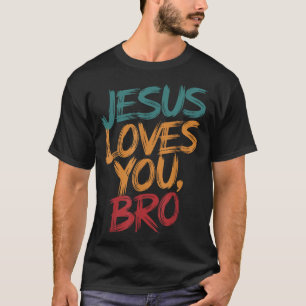 Kinder Jesus liebt dich Bruder lustige christliche T-Shirt