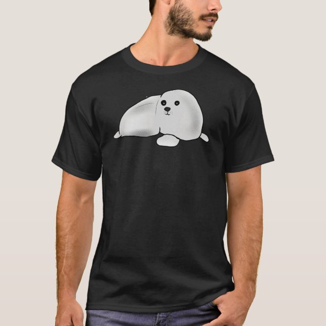 Kinder Jugend Teens Niedlich Arktische Harfe Siege T-Shirt (Vorderseite)