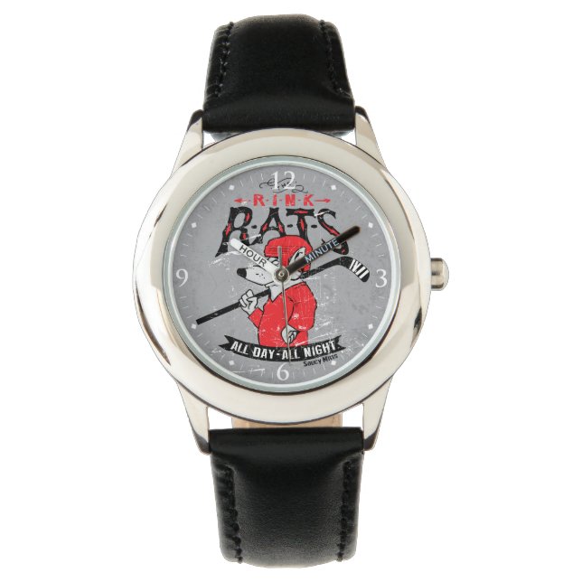Kinder Jugendhockey Rink Rats Hockey Spieler Armbanduhr (Vorderseite)