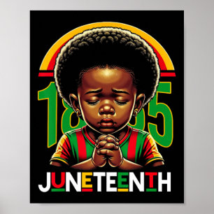 Kinder Juneteenth Prinz 1865 Schwarze Geschichte M Poster