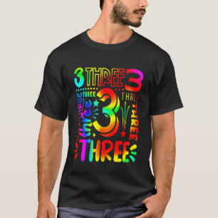 Kinder Jungen 3. Geburtstag Mädchen 3. Geburtstag  T-Shirt