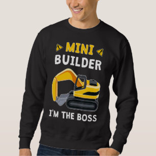Kinder Jungen Kleinkind Mini-Builder Ich bin die B Sweatshirt