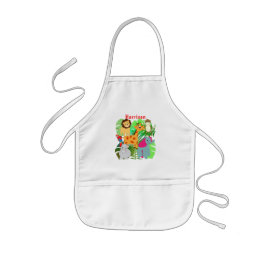 Kinder Jungle Safari Cartoon Tiere Personalisiert Kinderschürze