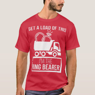 Kinder Junior Wedding Party Truck Kids Ring Beater T-Shirt