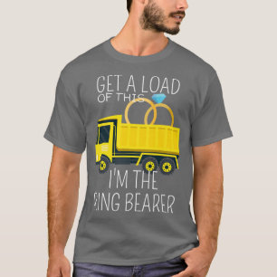 Kinder Junior Wedding Party Truck Kids Ring Beater T-Shirt