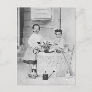 Kinder Kaiserin Elisabeth, Gisela & Rudolf Postkarte