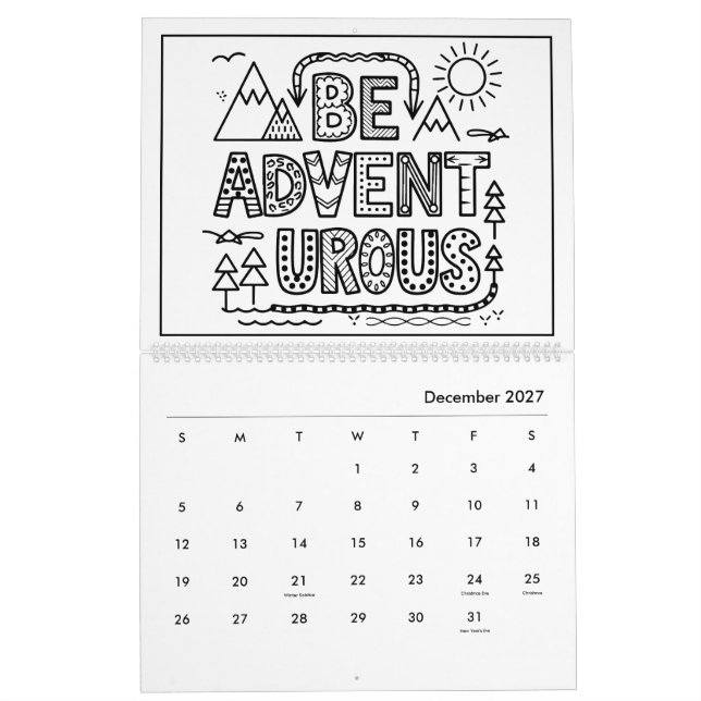Kinder - Kalender mit Inspirationsfarben (Dez 2027)