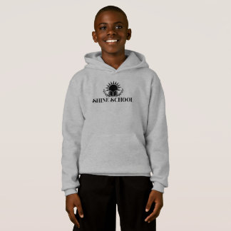Kinder Kapuzenpullover schwarzes Logo Hoodie
