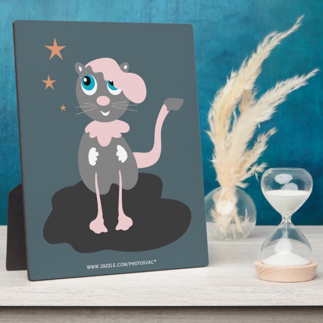 Kinder Katzen Illustration Süße Cartoon-Katze Fotoplatte (Seite)