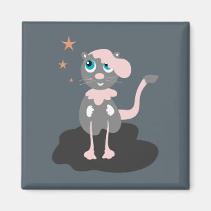 Kinder Katzen Illustration Süße Cartoon-Katze Magnet