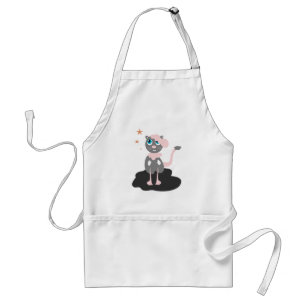 Kinder Katzen Illustration Süße Cartoon-Katze Schürze