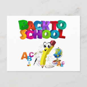 Kinder kehren zur Schule zurück Postkarte