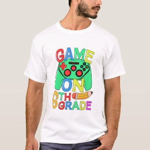 Kinder kehren zur Schule zurück Videospieler 6. Kl T-Shirt