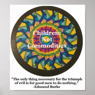 Kinder: kein Menschenhändler Poster