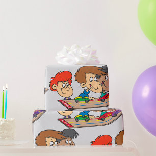 Kinder-Kienholz-Derbyrennen Geschenkpapier