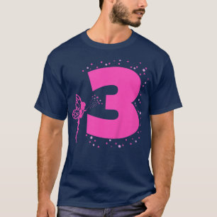 Kinder Kind Geburtstag Alter 3 3 Jahre alte Mädche T-Shirt