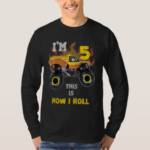Kinder Kinder 5 Jahre Altes Junggebliebene LKW Geb T-Shirt