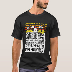 Kinder Kinder Chicken Wing Chicken Wing Hot Dog Un T-Shirt