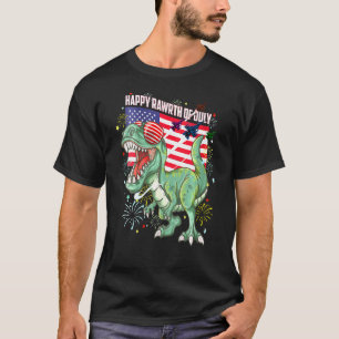 Kinder Kinder glückliche Rohlinge Juli Dinosaurier T-Shirt