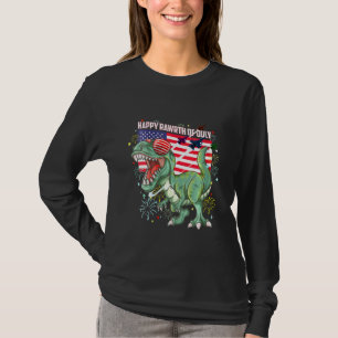 Kinder Kinder glückliche Rohlinge Juli Dinosaurier T-Shirt
