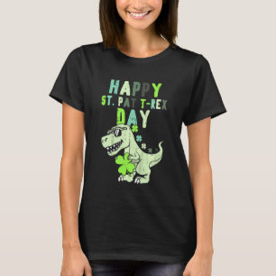 Kinder Kinder Happy St Pat Trex Day Dino St Patric T-Shirt