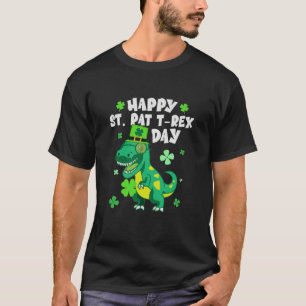 Kinder Kinder Happy St Pat Trex Day Dino St Patric T-Shirt