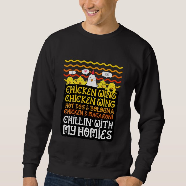 Kinder Kinder Hühnerflügel Hühnerflügel scharfen H Sweatshirt (Vorderseite)