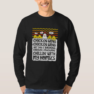 Kinder Kinder Hühnerflügel Hühnerflügel scharfen H T-Shirt