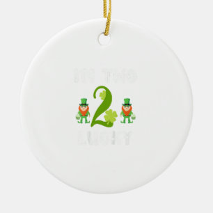 Kinder Kinder Ich bin zwei glückliche Kleinkind 2. Keramik Ornament
