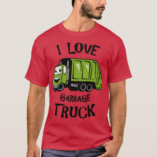 Kinder Kinder ich Liebe Müllwagen - Kleine Jungen T-Shirt