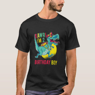 Kinder Kinder Rawr ich bin 2 Dinosaurier Trex 2. G T-Shirt