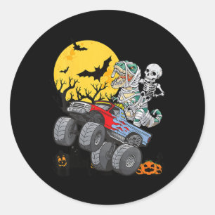 Kinder Kinder Skelett Monster Lkw Moon Candy Toddl Runder Aufkleber