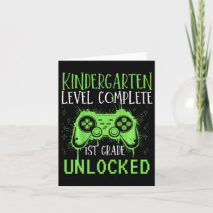 Kinder Kindergarten 1. Klasse Unverriegelte Gamer  Karte