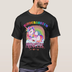 Kinder Kindergarten Prinzessin Unicorn Niedlich zu T-Shirt