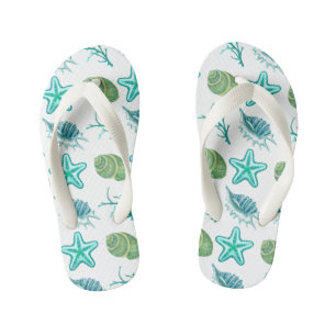 Kinder kippen Flops-Seashells Kinderbadesandalen