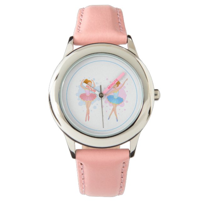 Kinder - klassische Armbanduhr-Ballerinas Armbanduhr (Vorderseite)
