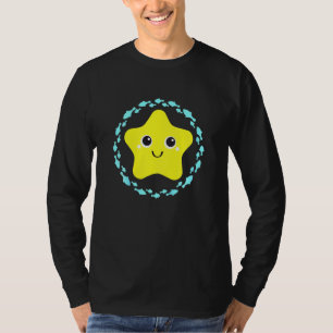 Kinder Kleine lachende Niedliche schöne Starfish i T-Shirt