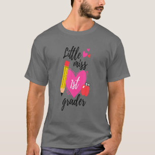 Kinder kleiner Miss 1St Grader - Erste-Tag-Grade z T-Shirt