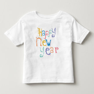 Kinder, Kleinkind, Baby-neue Jahr-Entschließung Kleinkind T-shirt