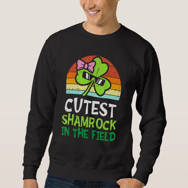 Kinder Kleinkind Girls St Patricks Day Niedliches  Sweatshirt (Vorderseite)