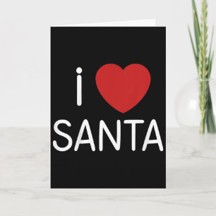 Kinder Kleinkind Ich liebe Santa Claus Jungen Mädc Karte
