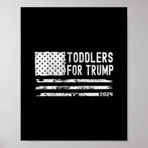 Kinder Kleinkinder Für Trump Wahl Kinder Für Trump Poster