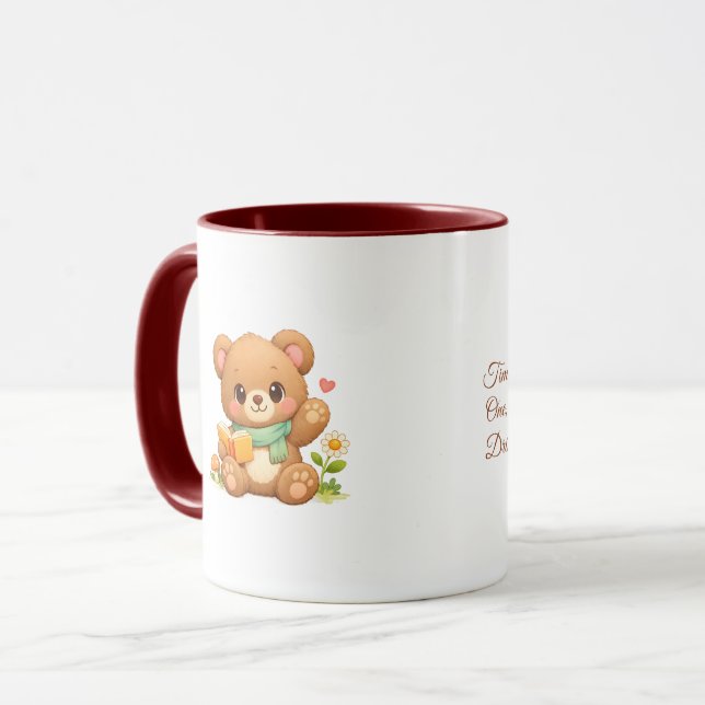 Kinder-Kombi-Tasse | "Märchen-Lesebär" Tasse (Vorderseite Links)