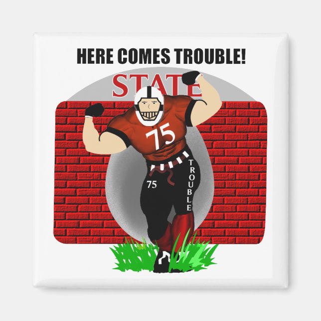Kinder kommen hier zum Trouble Football Magnet (Vorne)