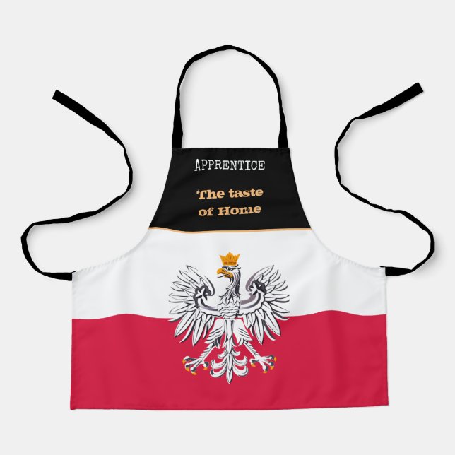 Kinder kosten Zuhause & polnische Flagge, Polen /K Schürze (Vorderseite)